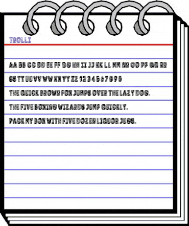 Trolli Regular animated font preview