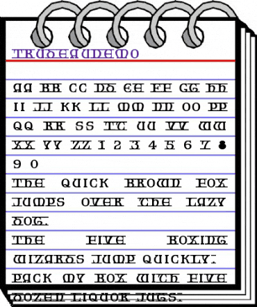 TrudeauDemo Regular animated font preview