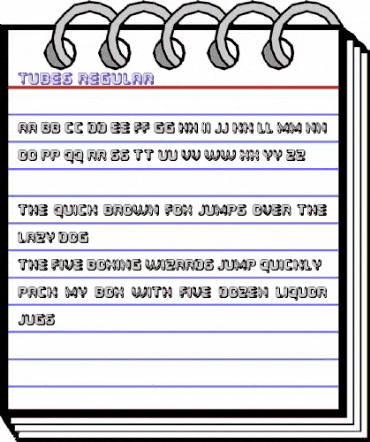 Tubes Regular animated font preview Tubes Regular animated font preview