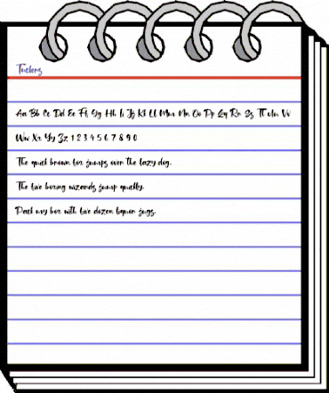 Tuckers Regular animated font preview Tuckers Regular animated font preview