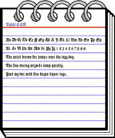 TudorSSK Regular animated font preview