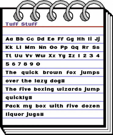 Tuff Stuff - Demo Regular animated font preview Tuff Stuff - Demo Regular animated font preview