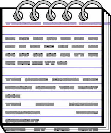 Turkish Hollow Regular animated font preview