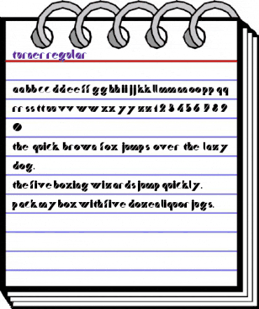 TURNER Regular animated font preview TURNER Regular animated font preview