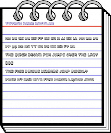 Tuyaux Dark Regular animated font preview