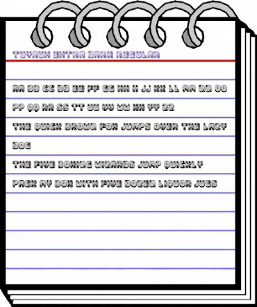 Tuyaux Extra Dark Regular animated font preview