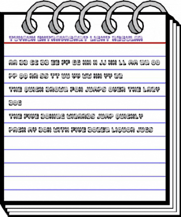 Tuyaux Extravagant Light Regular animated font preview