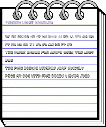 Tuyaux Light Regular animated font preview Tuyaux Light Regular animated font preview