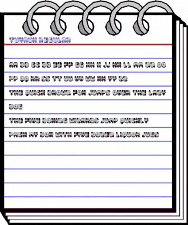 Tuyaux Regular animated font preview