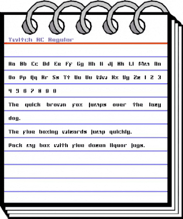 Twitch RC Regular animated font preview
