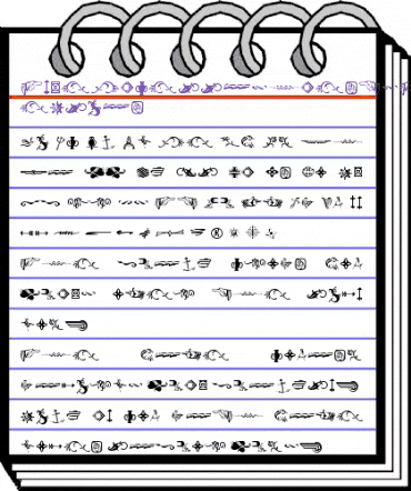 Type Embellishments Three Medium animated font preview