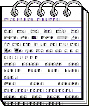 Typekeys Normal animated font preview