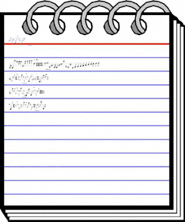 TypeMyMusic Notation animated font preview