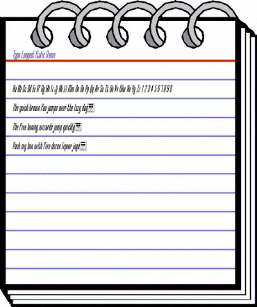 Typo-Longest Demo Italic animated font preview