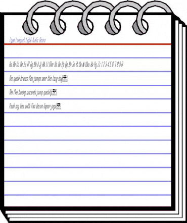 Typo-Longest Light Demo Italic animated font preview