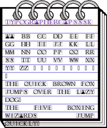 TypographerCapsSSK Regular animated font preview