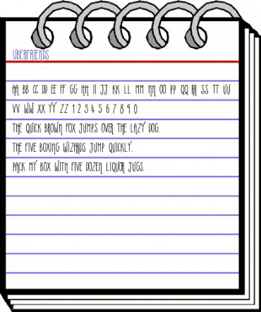 Uberfriends Regular animated font preview Uberfriends Regular animated font preview