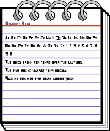 Ugloosy Bold animated font preview Ugloosy Bold animated font preview