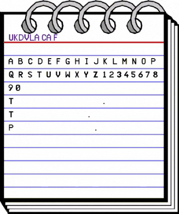 UKDVLA_CA_Font Regular animated font preview