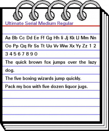 Ultimate-Serial-Medium Regular animated font preview Ultimate-Serial-Medium Regular animated font preview