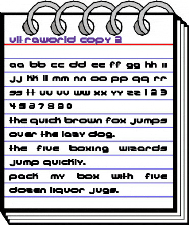 Ultraworld Regular animated font preview