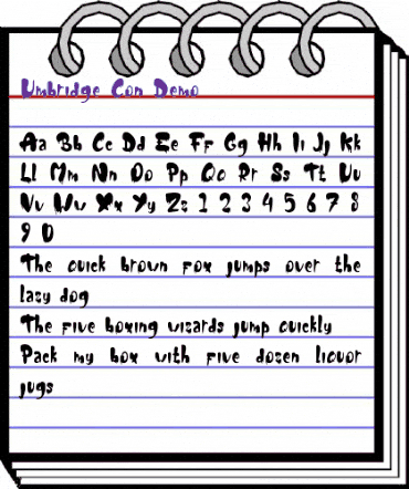 Umbridge Con Demo Regular animated font preview Umbridge Con Demo Regular animated font preview