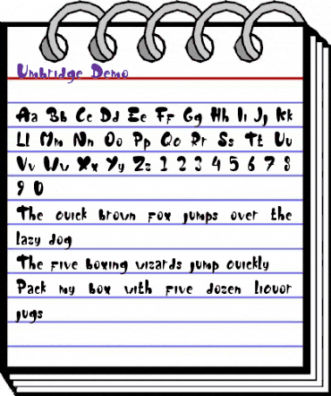 Umbridge Demo Regular animated font preview Umbridge Demo Regular animated font preview