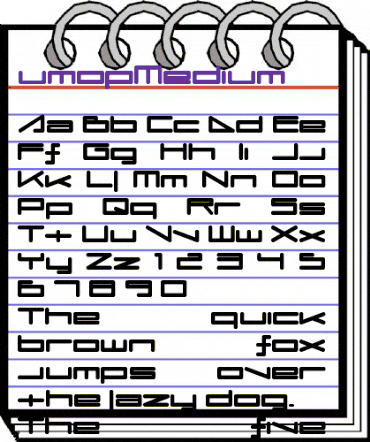 umopMedium Regular animated font preview