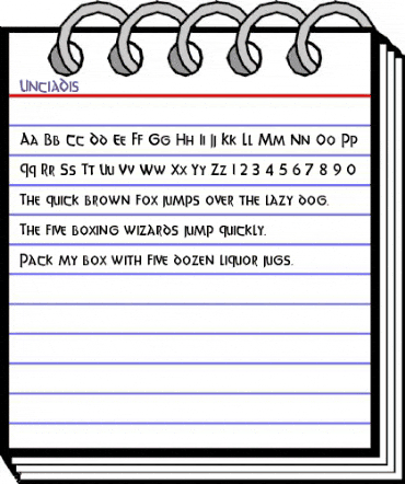 UnciaDis Regular animated font preview UnciaDis Regular animated font preview
