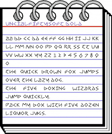 UncialFiftySoft Regular animated font preview UncialFiftySoft Regular animated font preview