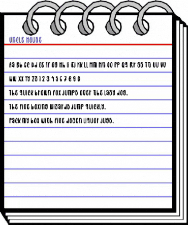 Uncle House Regular animated font preview Uncle House Regular animated font preview