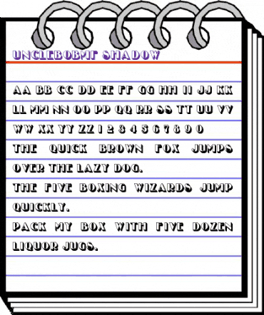 UncleBobMF-Shadow Regular animated font preview UncleBobMF-Shadow Regular animated font preview