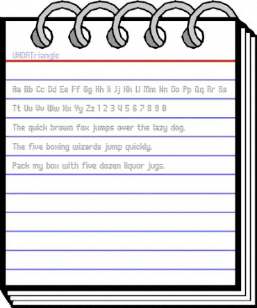 UNDATriangle Regular animated font preview UNDATriangle Regular animated font preview