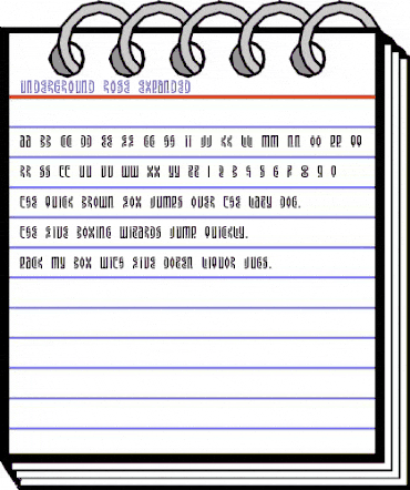 Underground Rose Expanded Expanded animated font preview