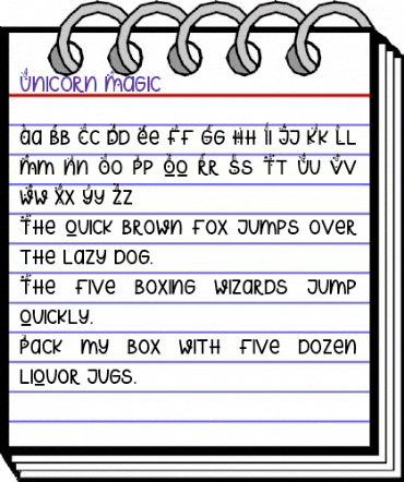Unicorn Magic Regular animated font preview
