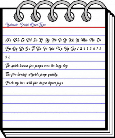 Unimate Script animated font preview