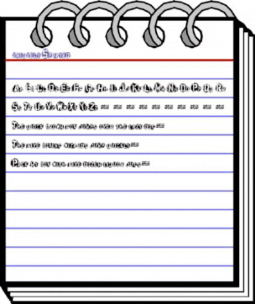 uniquely Sprayed Regular animated font preview uniquely Sprayed Regular animated font preview