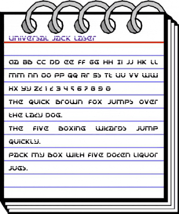 Universal Jack Laser Regular animated font preview Universal Jack Laser Regular animated font preview