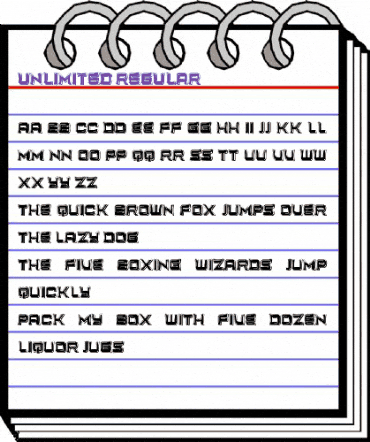 Unlimited Regular animated font preview