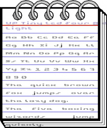 UP Tiny lcd four 8 decoV Light animated font preview