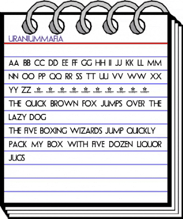 URANIUM MAFIA Regular animated font preview
