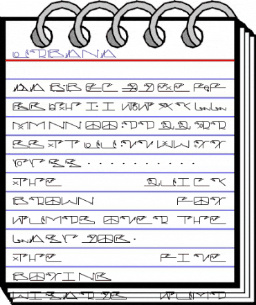 Urbana Regular animated font preview Urbana Regular animated font preview