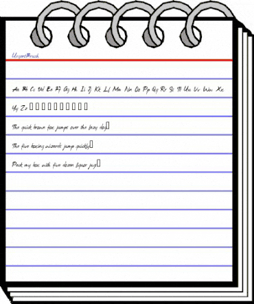 UrgentBrush Regular animated font preview UrgentBrush Regular animated font preview