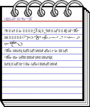 URWBiotSwaAltT Regular animated font preview