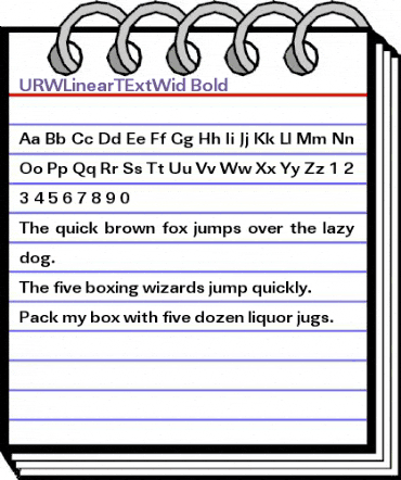 URWLinearTExtWid Bold animated font preview URWLinearTExtWid Bold animated font preview
