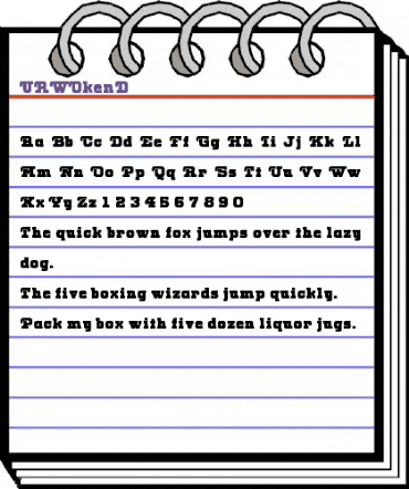 URWOkenD Regular animated font preview URWOkenD Regular animated font preview