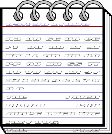 U.S.A. 3D Italic Italic animated font preview U.S.A. 3D Italic Italic animated font preview