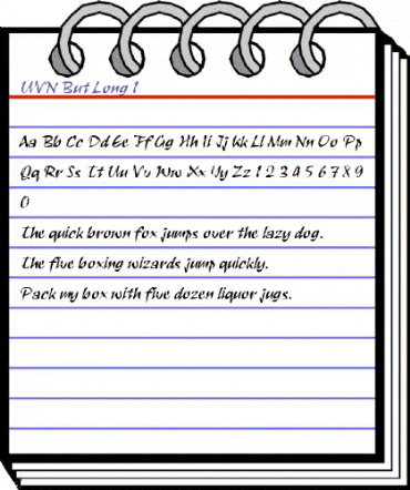 UVN But Long 1 Regular animated font preview