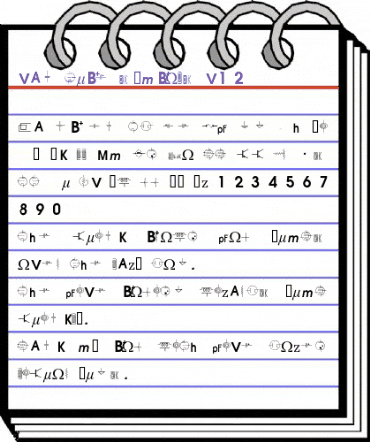 vac tube symbols v1.2 Regular animated font preview