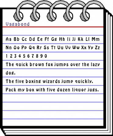 Vagabond Normal animated font preview